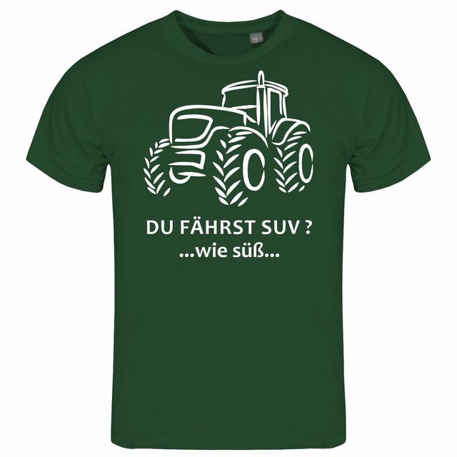 deinshirt Print-Shirt Herren T-Shirt Du fährst SUV wie süß Funshirt mit Mot günstig online kaufen