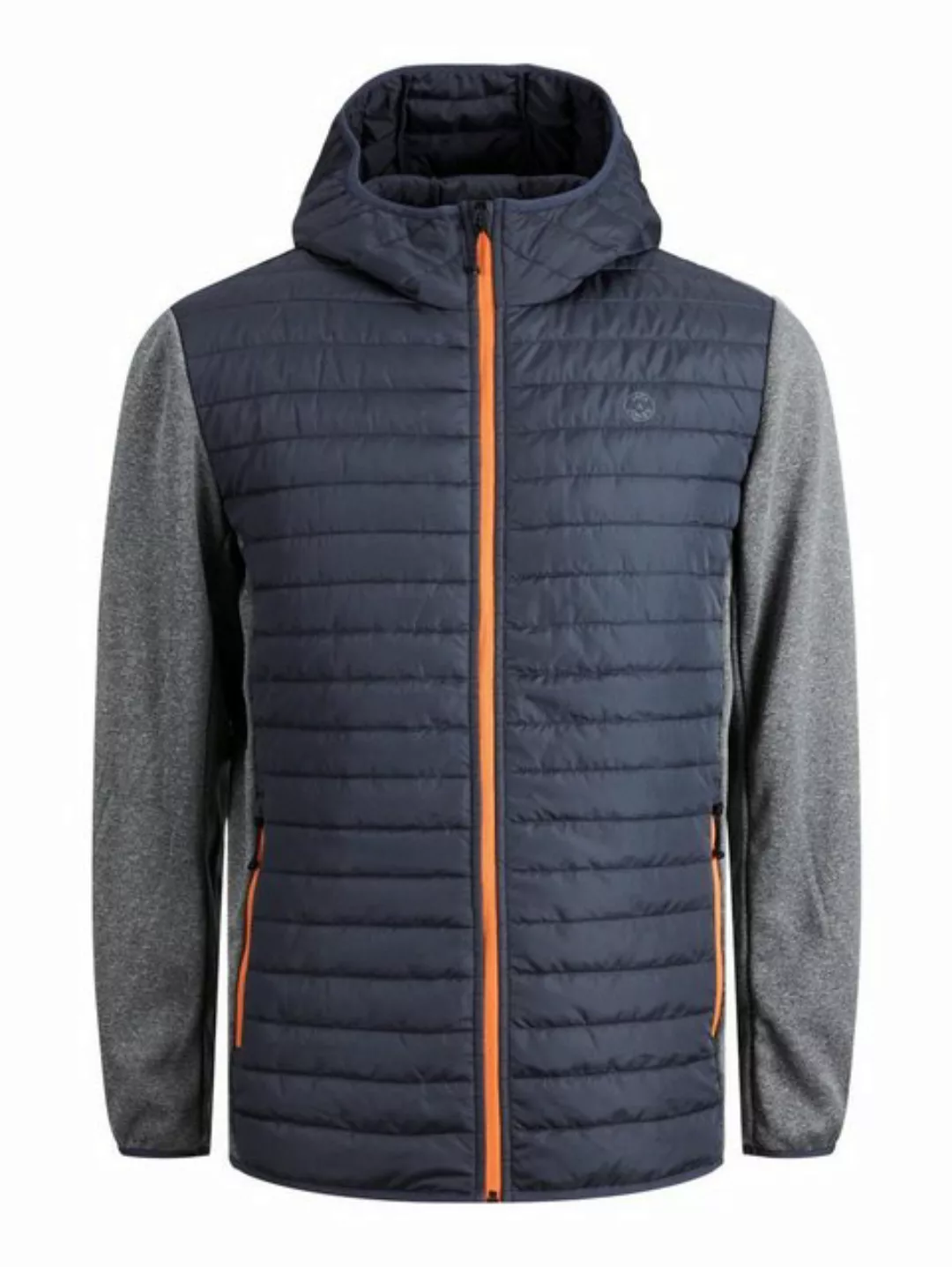 Jack & Jones Blouson Softshell Stepp Jacke mit Kapuze JJEMULTI 6245 in Grau günstig online kaufen