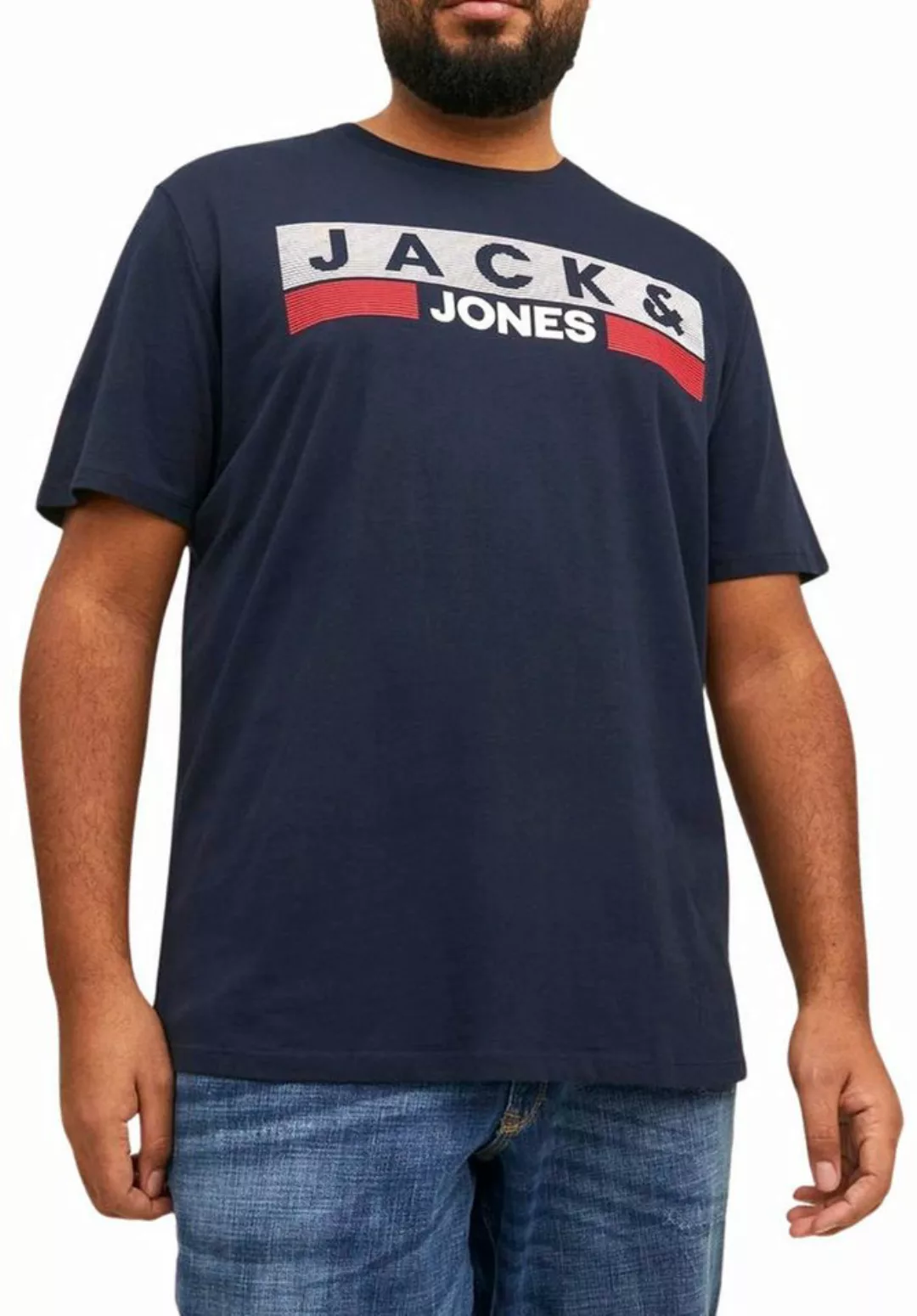 Jack & Jones Plus Print-Shirt Big Size Übergrößen T-Shirt günstig online kaufen