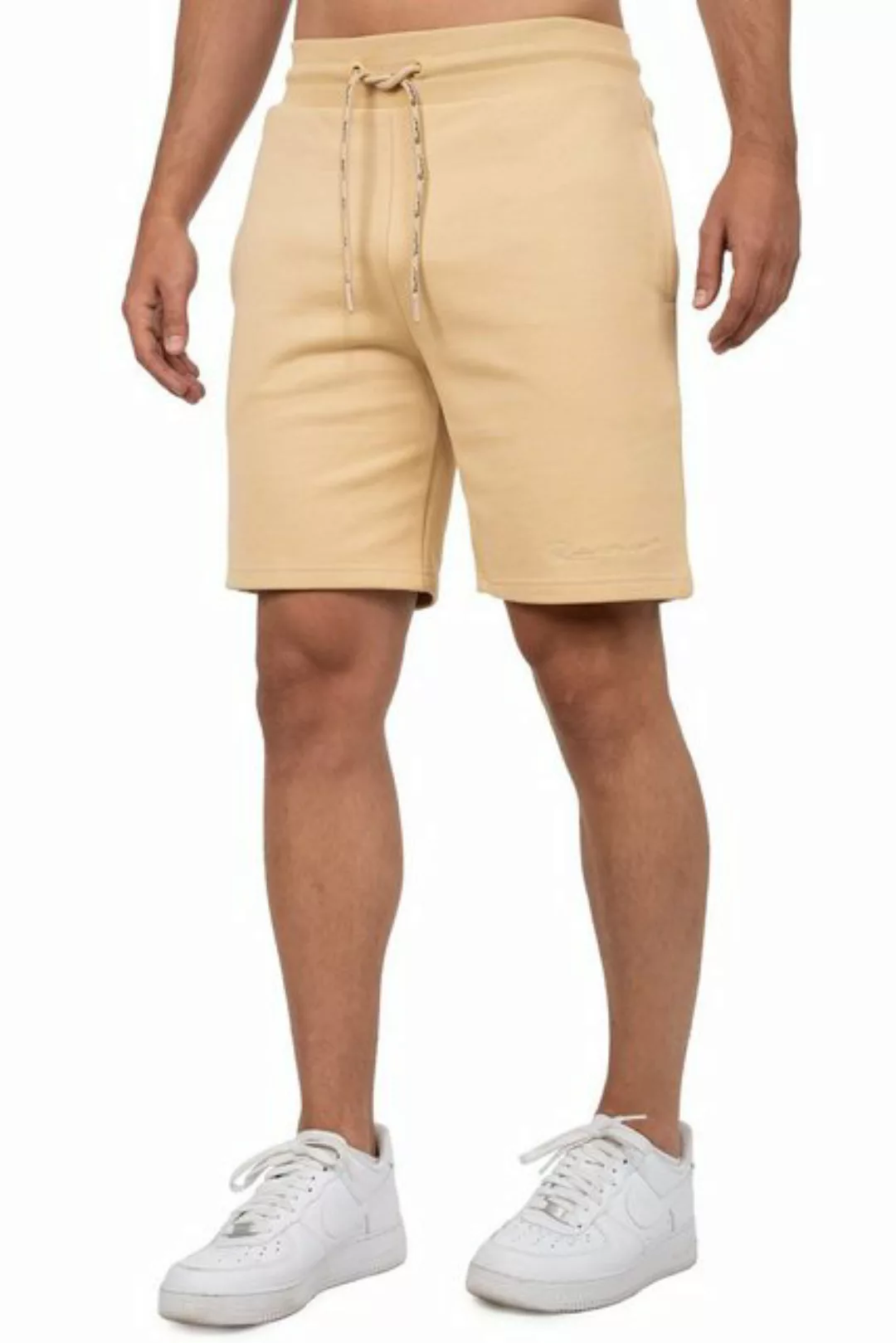 Reichstadt Shorts Basic Casual Kurze Hose 23RS036 Beige XS mit Stitching am günstig online kaufen