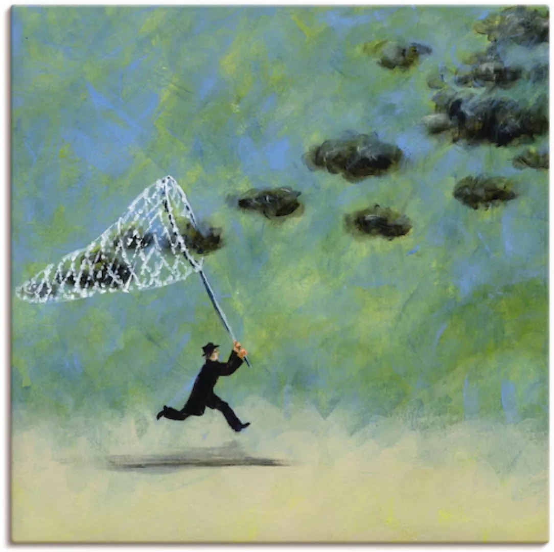 Artland Wandbild "Wolkenfänger", Mann, (1 St.), als Leinwandbild, Poster, W günstig online kaufen
