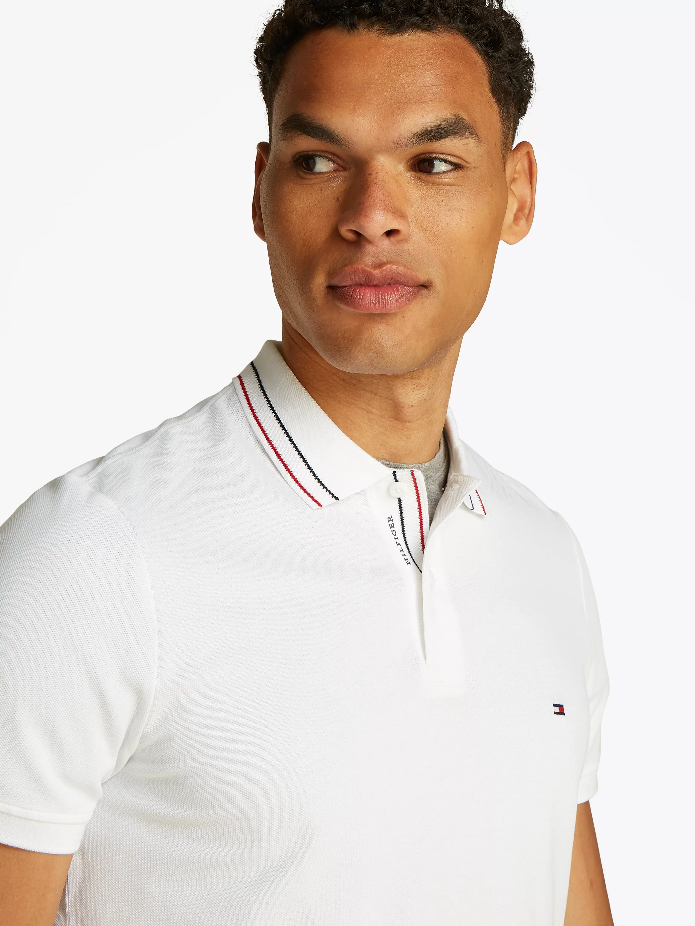 Tommy Hilfiger Poloshirt "PLACKET INTEREST REG POLO" günstig online kaufen