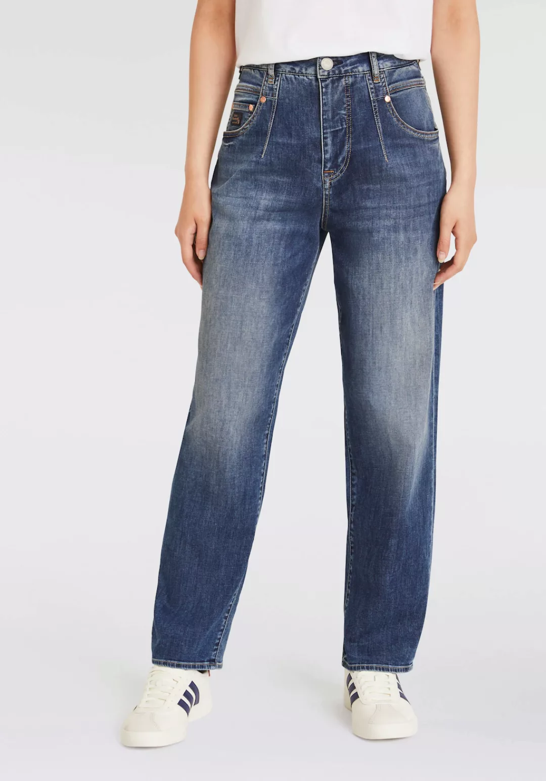 Herrlicher Straight-Jeans "Brooke Recycled Denim Light", krempelbar günstig online kaufen