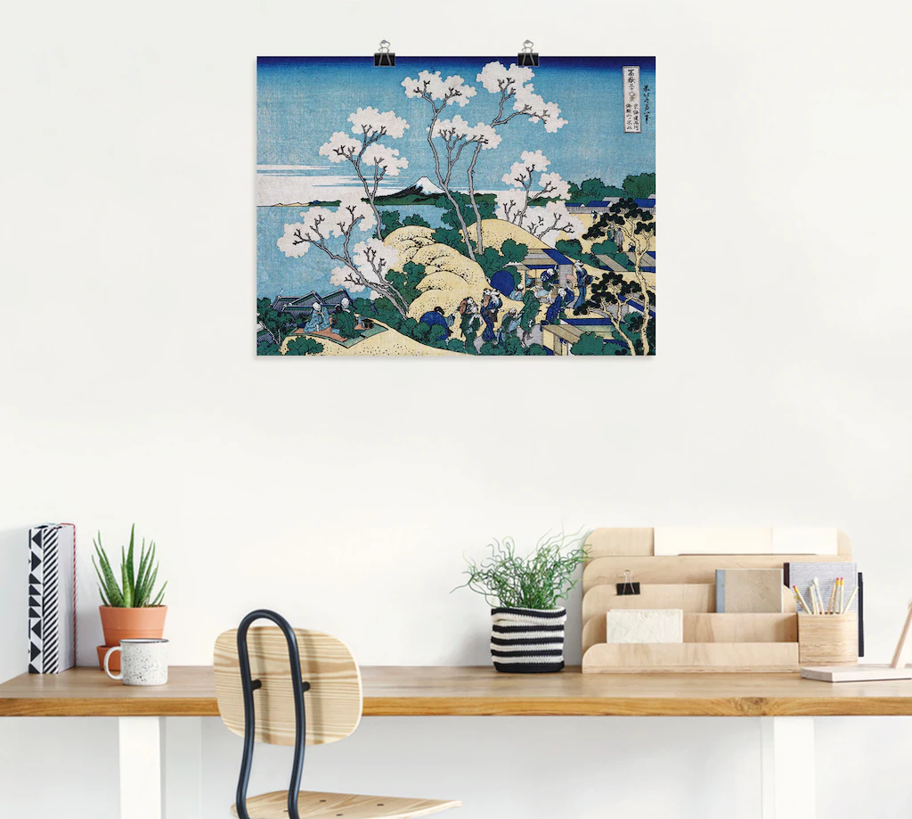 Artland Kunstdruck "Fuji von Gotenyama in Shinagawa", Asien, (1 St.), als L günstig online kaufen