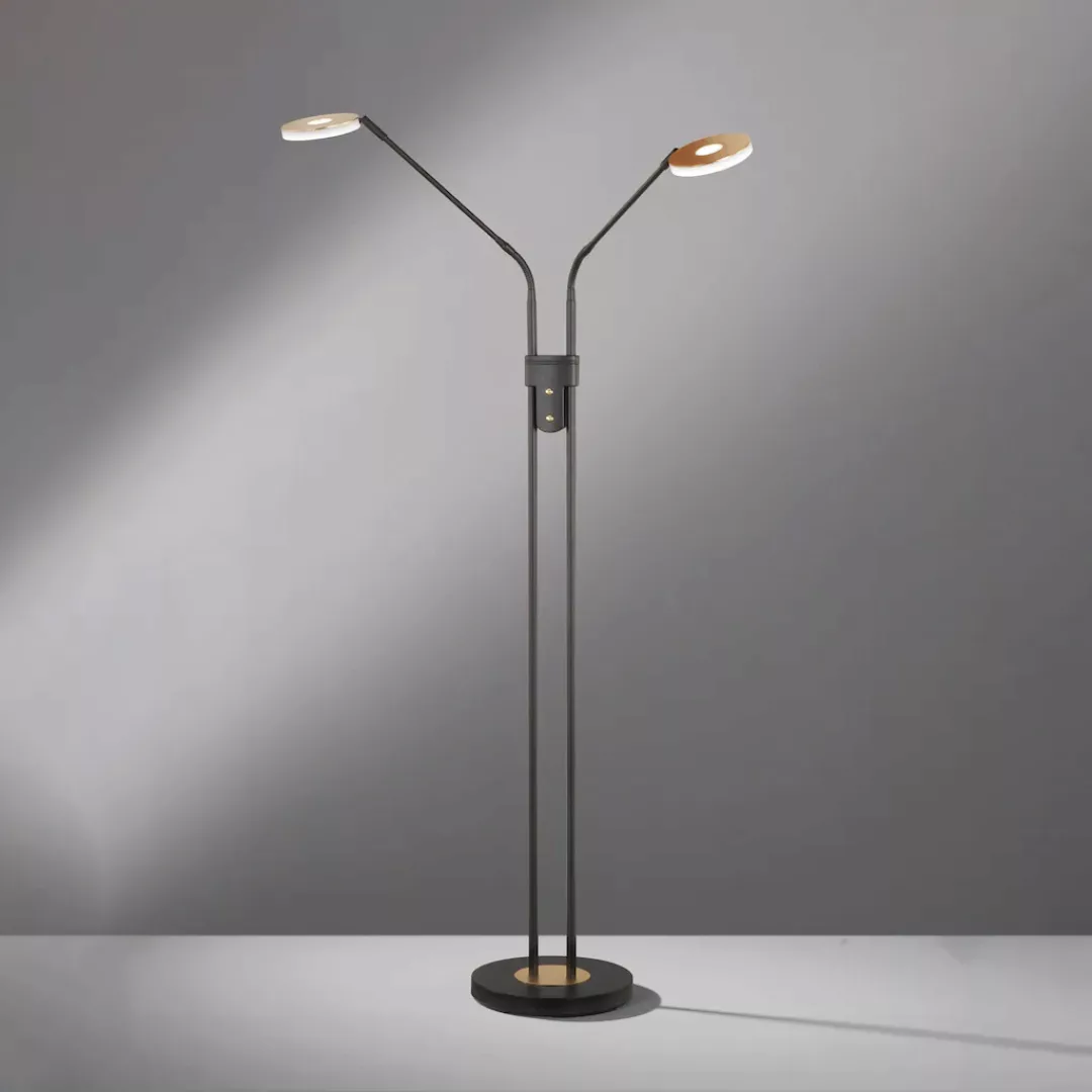 FISCHER & HONSEL Stehlampe »Dent«, 2 flammig, Leuchtmittel LED-Modul   LED günstig online kaufen