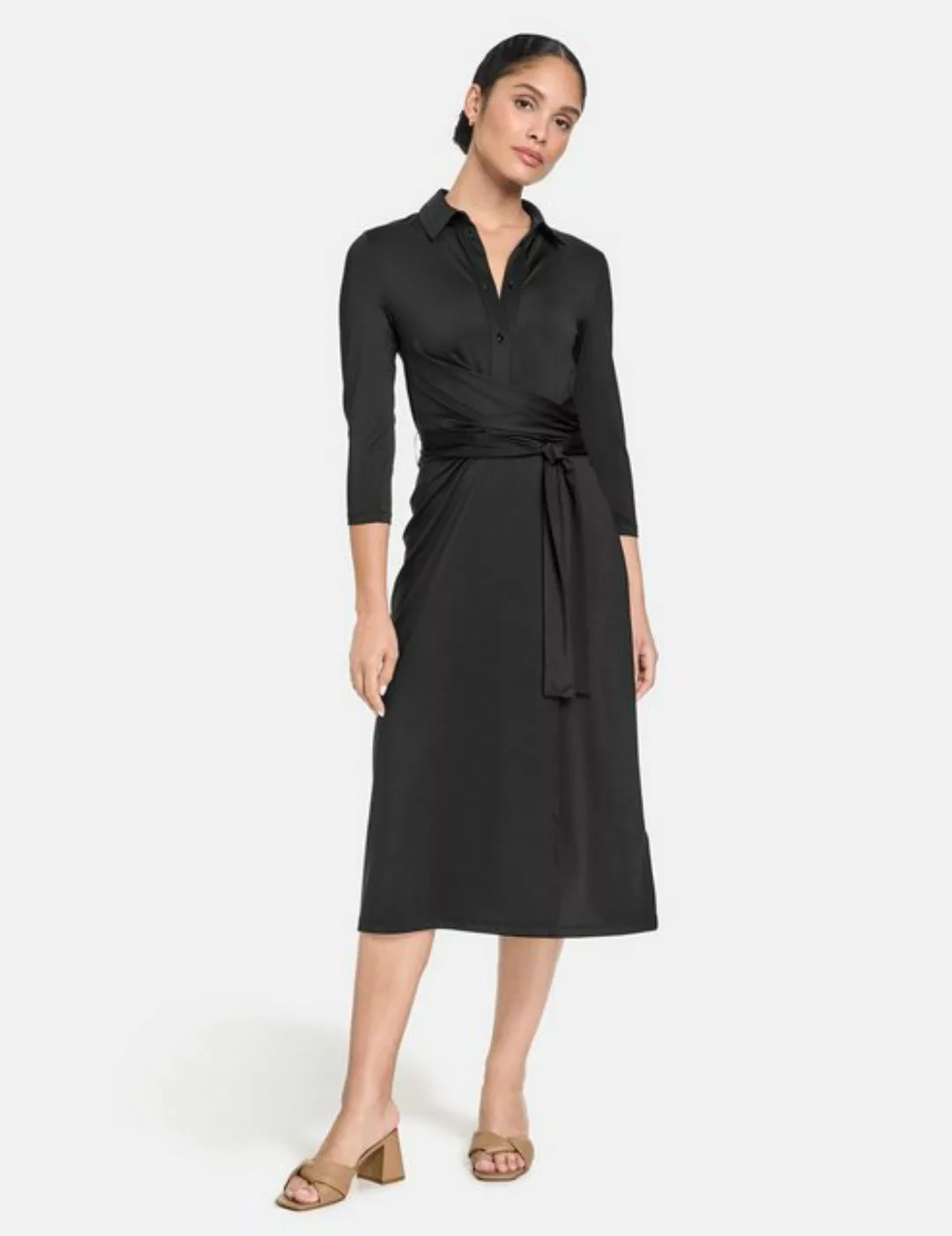 GERRY WEBER Midikleid Elegantes Kleid mit Wickeleffekt günstig online kaufen