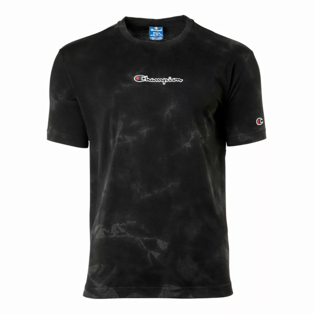 Champion Herren T-Shirt - Crew Neck, Rundhals, Baumwolle, großer Logo-Patch günstig online kaufen
