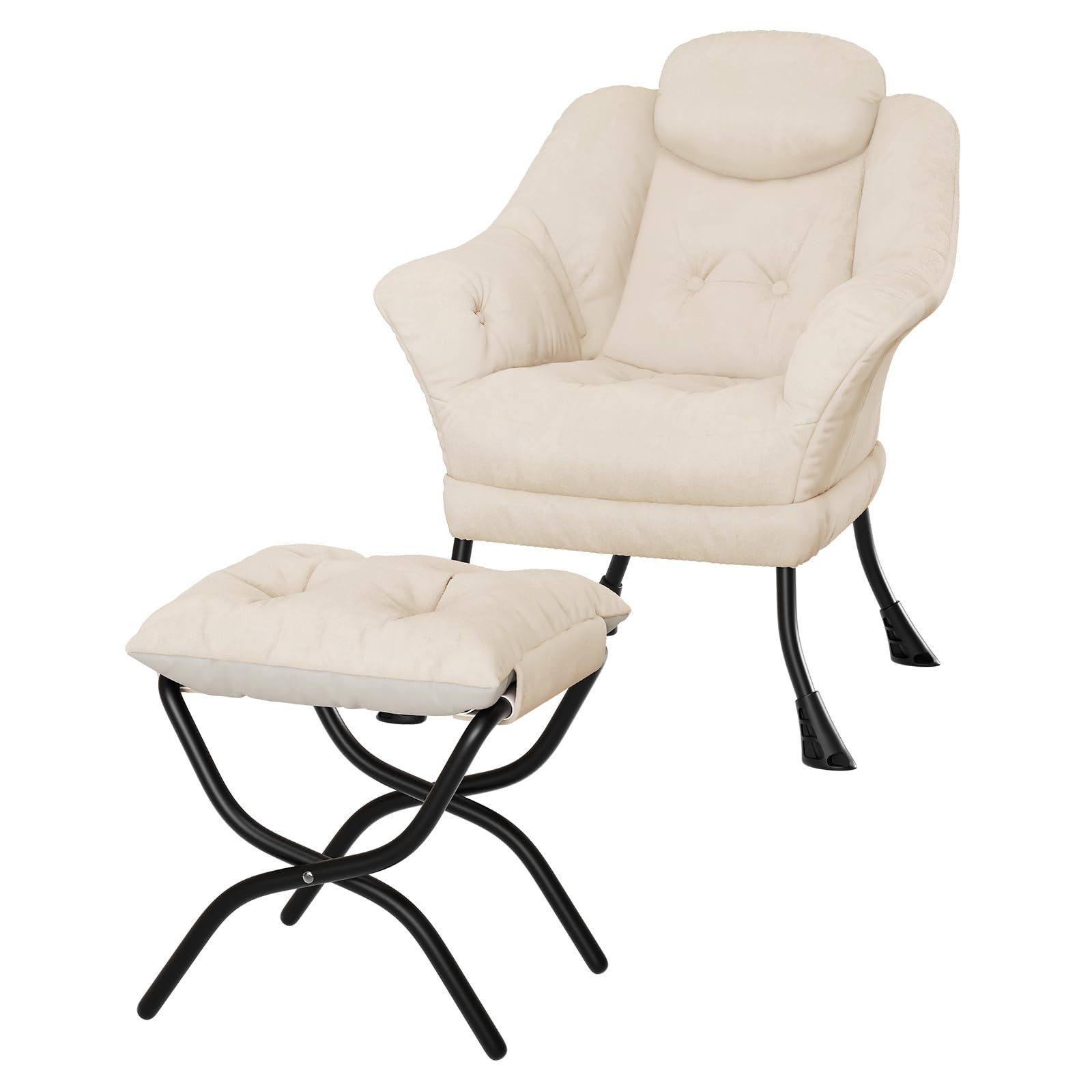GarveeMore Ohrensessel Relaxsessel mit Hocker Ohrensessel günstig online kaufen