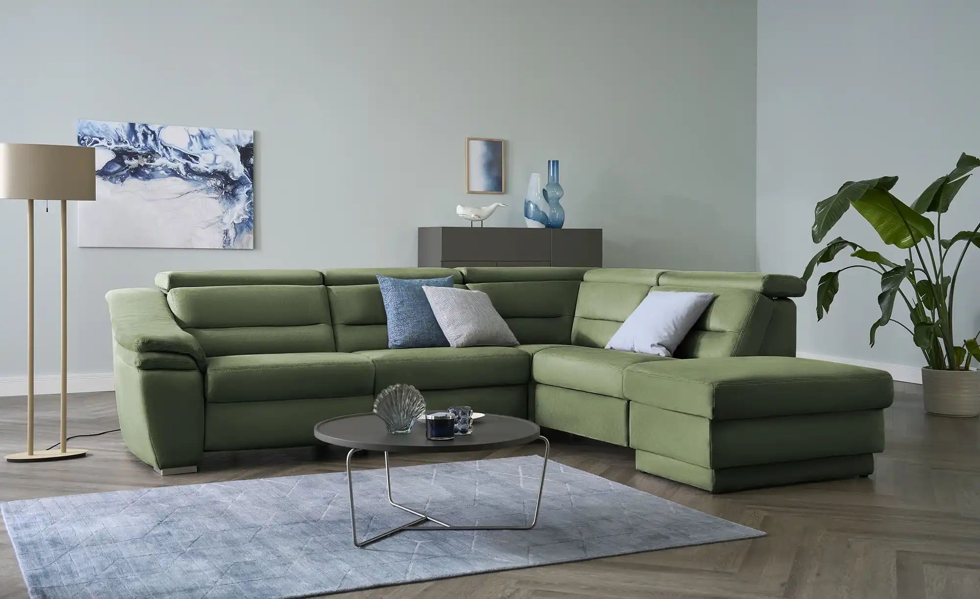 meinSofa Ecksofa  Ivonne ¦ grün ¦ Maße (cm): B: 294 T: 245.0 Polstermöbel > günstig online kaufen