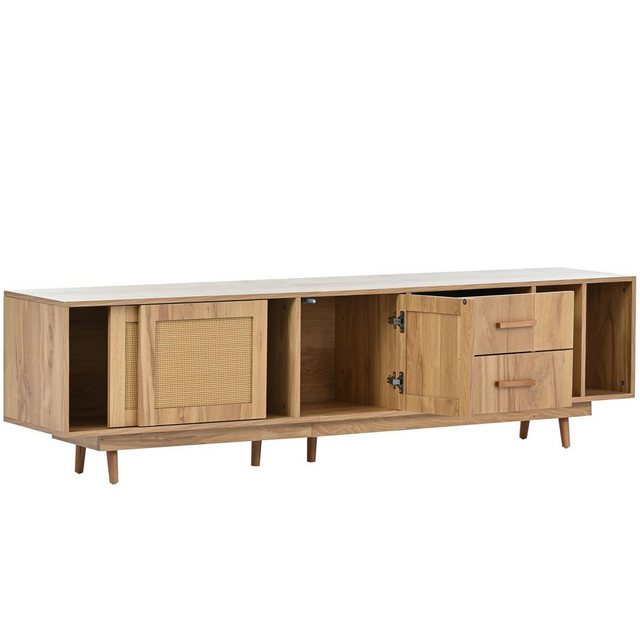 Celya TV-Schrank Rattan-TV-Ständer für 80-Zoll-Fernseher, Lowboards, TV-Boa günstig online kaufen