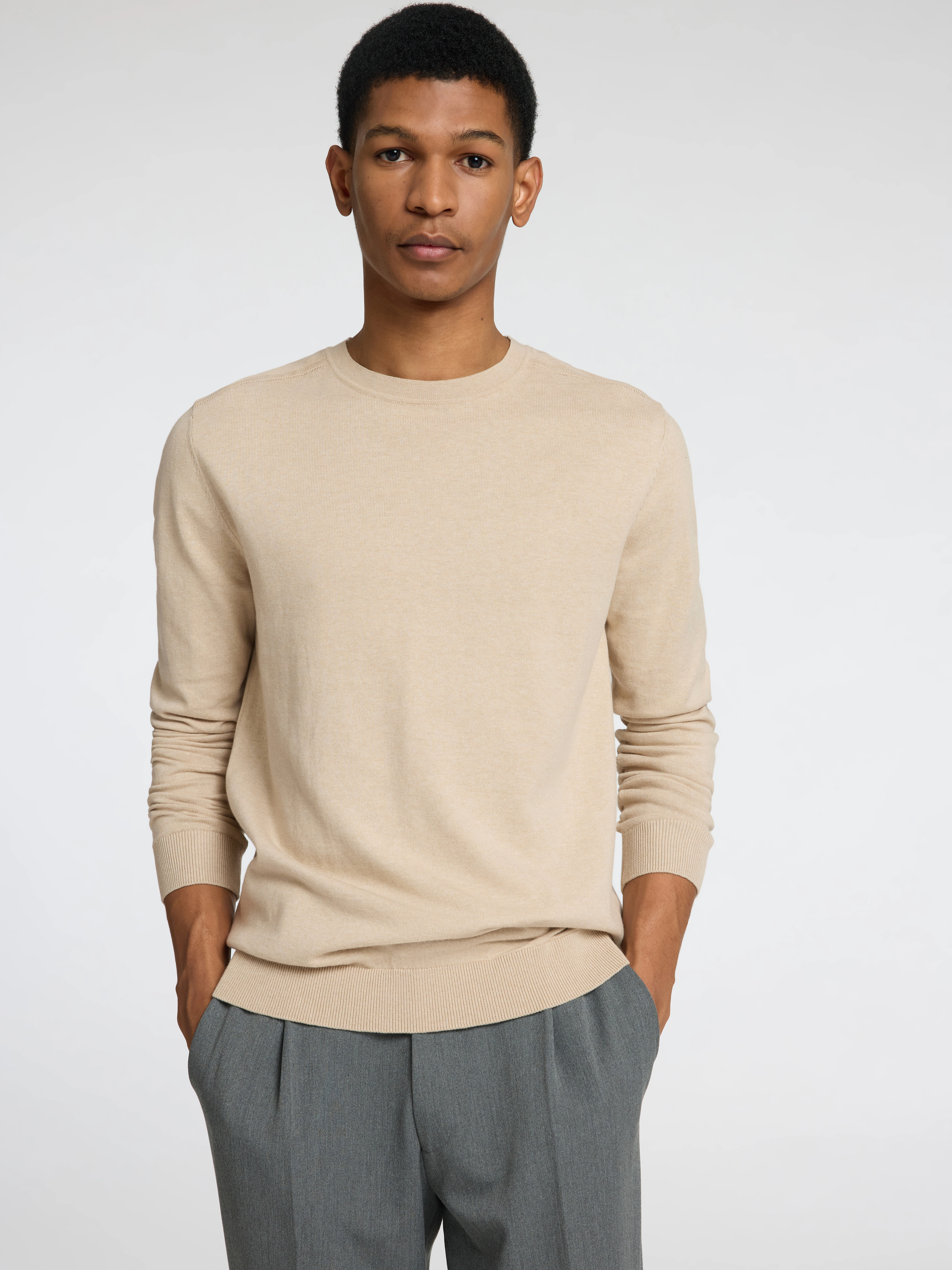 SELECTED HOMME Strickpullover "SLHBERG CREW NECK NOOS" günstig online kaufen