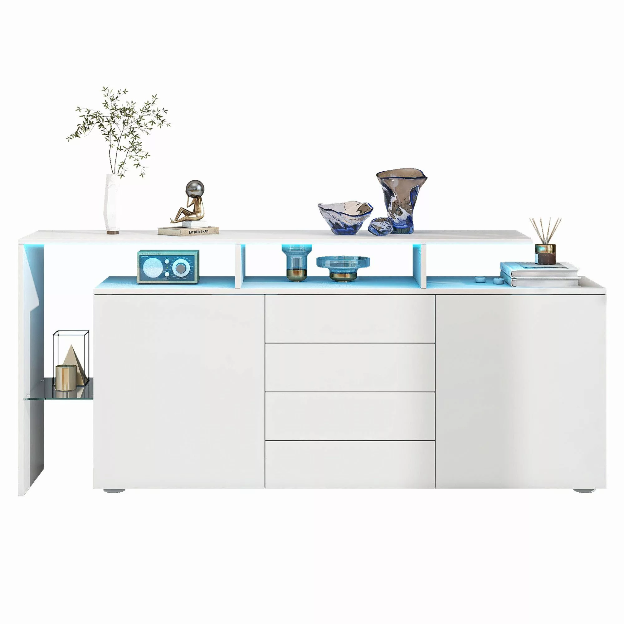 Merax Sideboard mit 4 Schubladen und günstig online kaufen