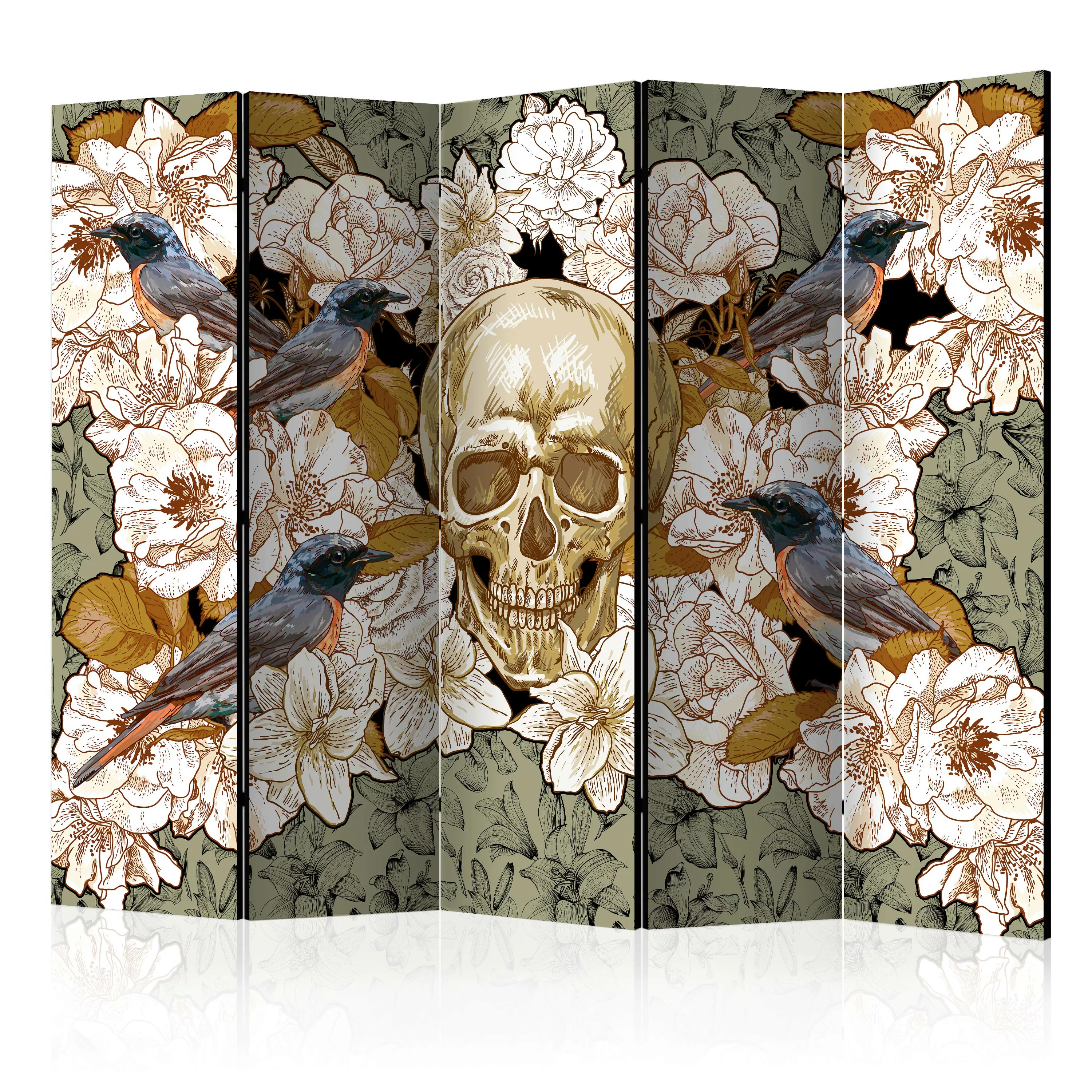 5-teiliges Paravent - Among Flowers Ii [room Dividers] günstig online kaufen