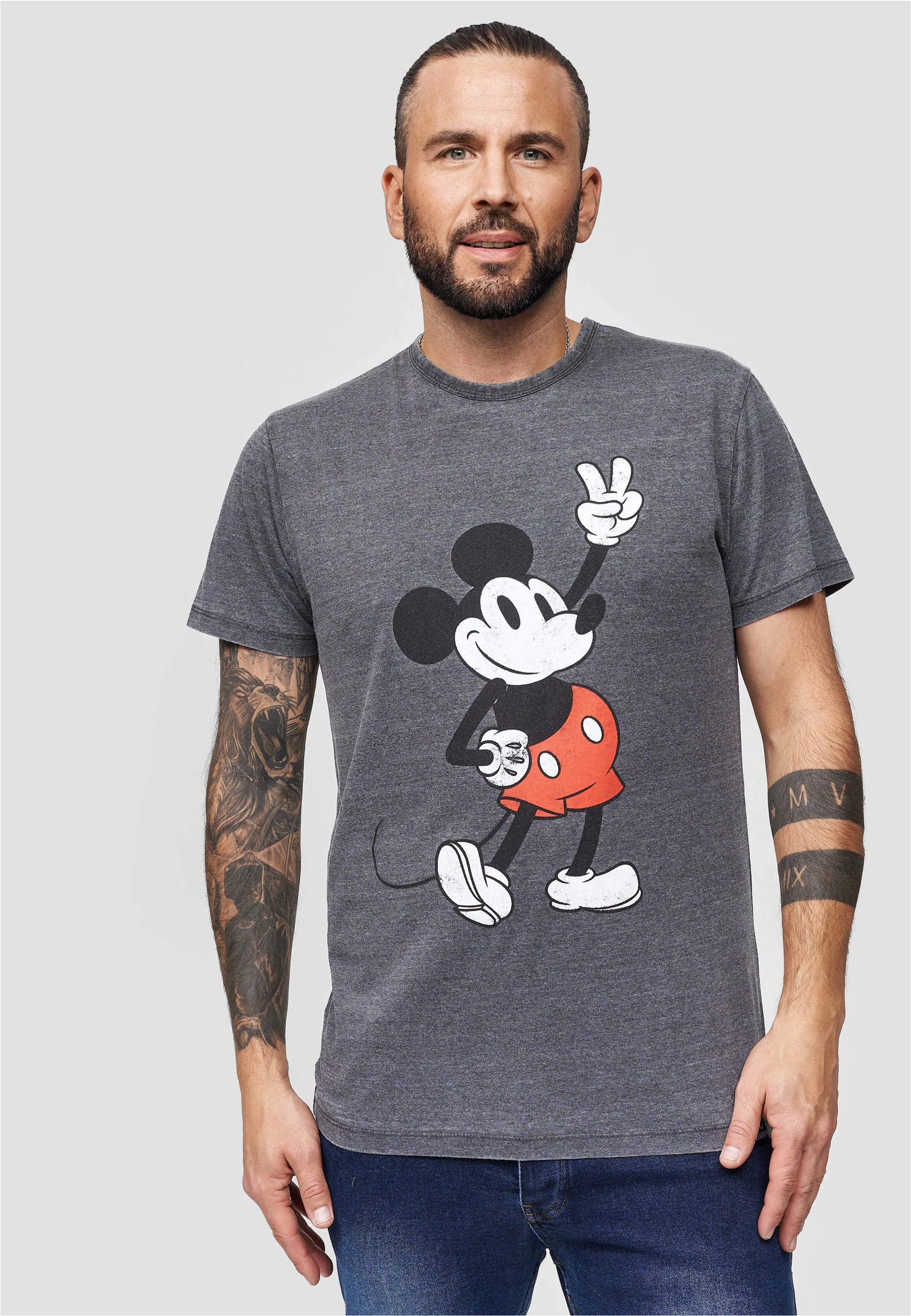 Recovered T-Shirt "Disney Mickey Peace Pose", im zeitlosen Design günstig online kaufen