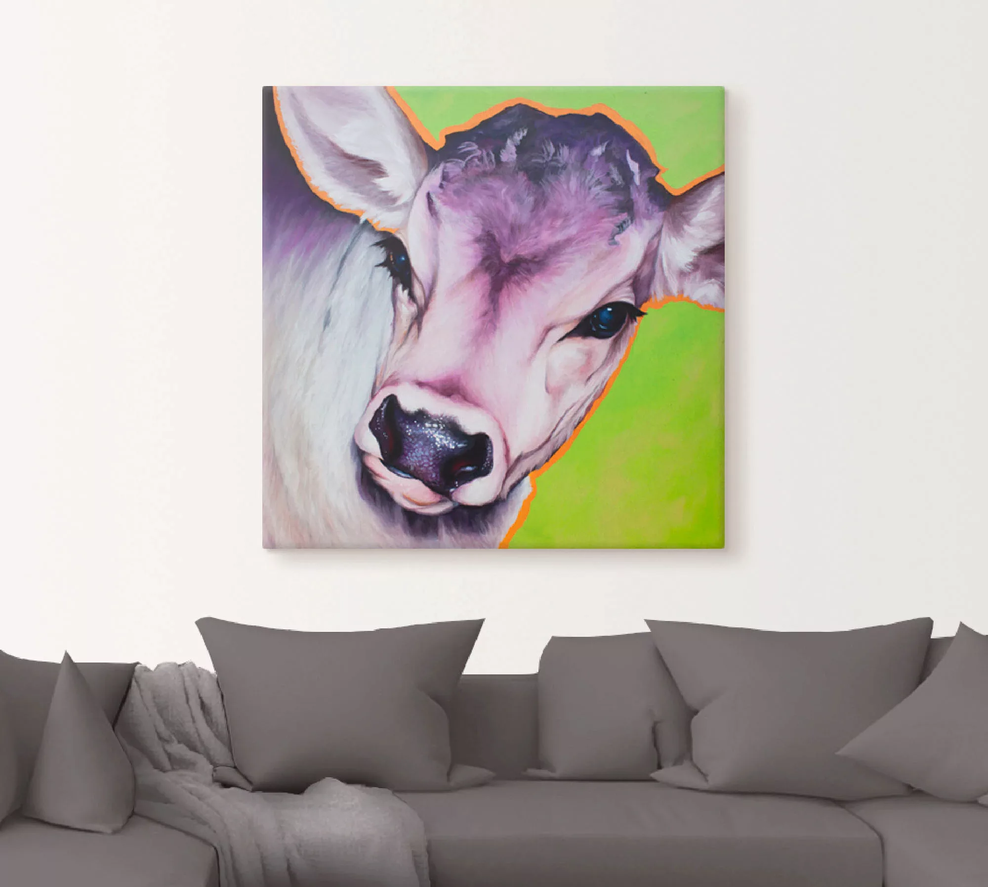 Artland Leinwandbild "Kuh Pretty Betty", Haustiere, (1 St.) günstig online kaufen