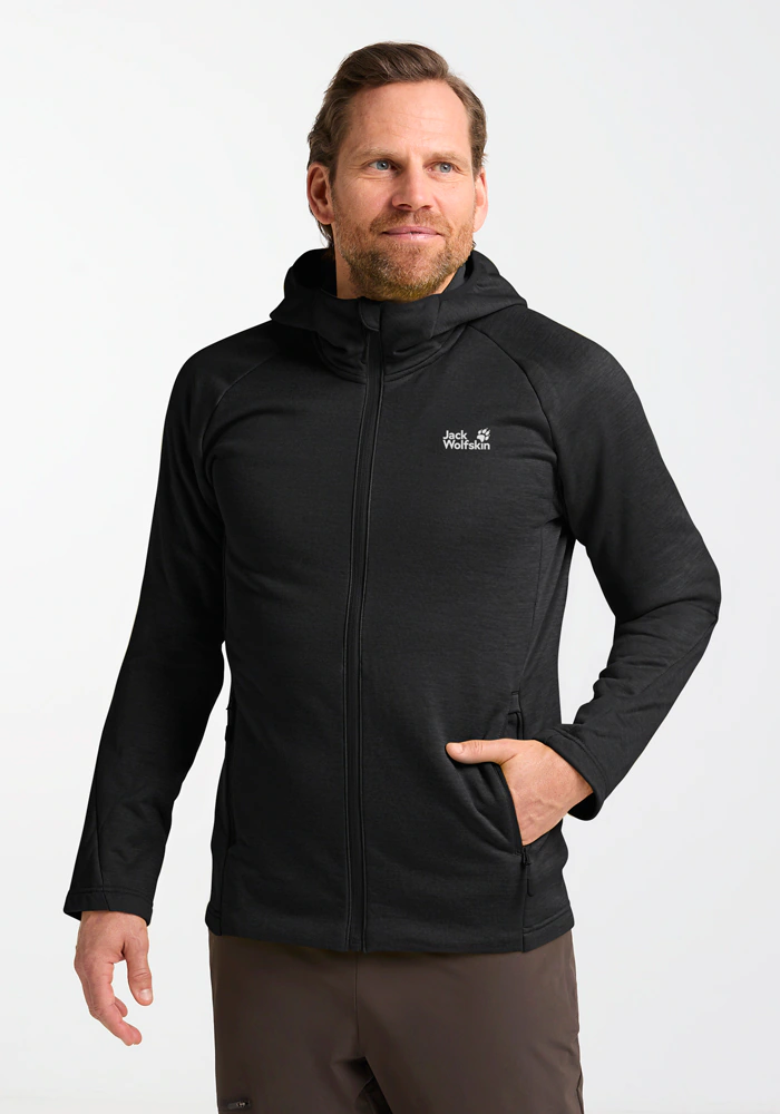 Jack Wolfskin Fleecejacke "PEAK DISTRICT HOODED FZ M", mit Kapuze günstig online kaufen