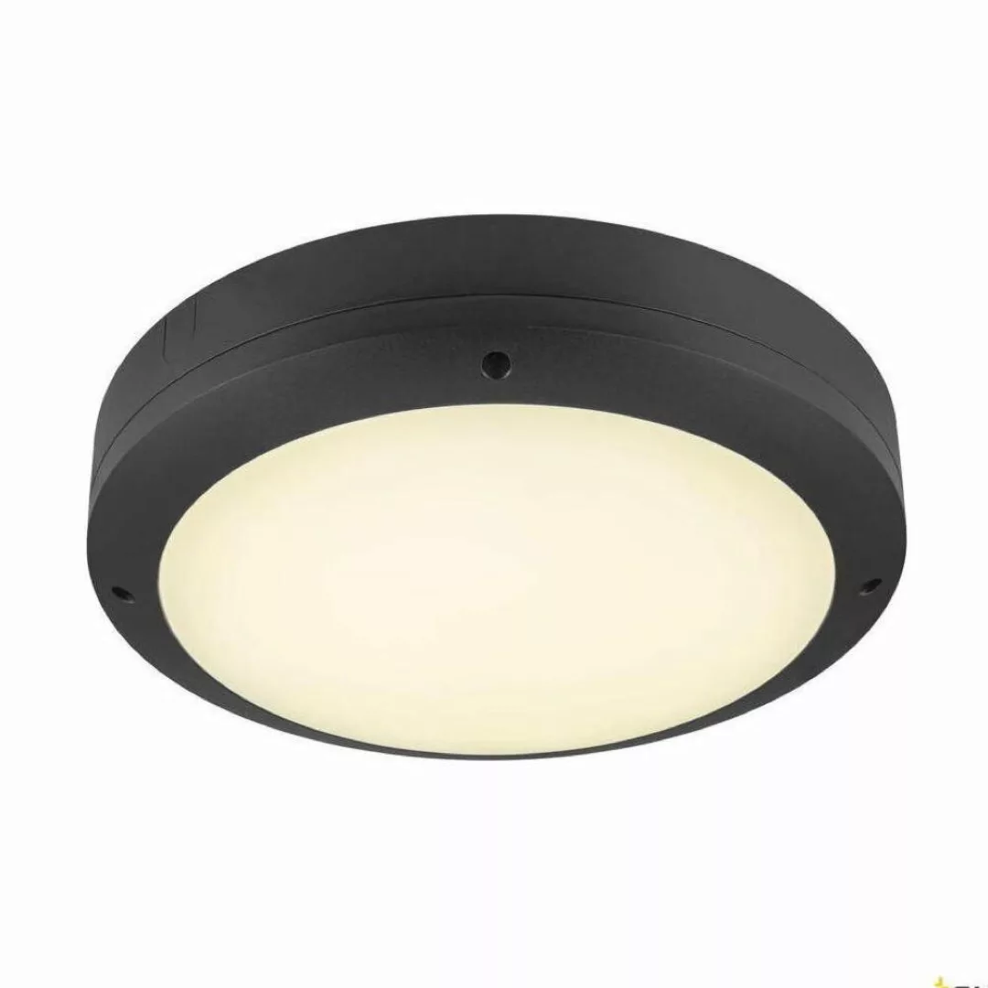 LED Wand- und Deckenleuchte Outdoor Bulkhead in Schwarz 20W 1900lm IP65 günstig online kaufen