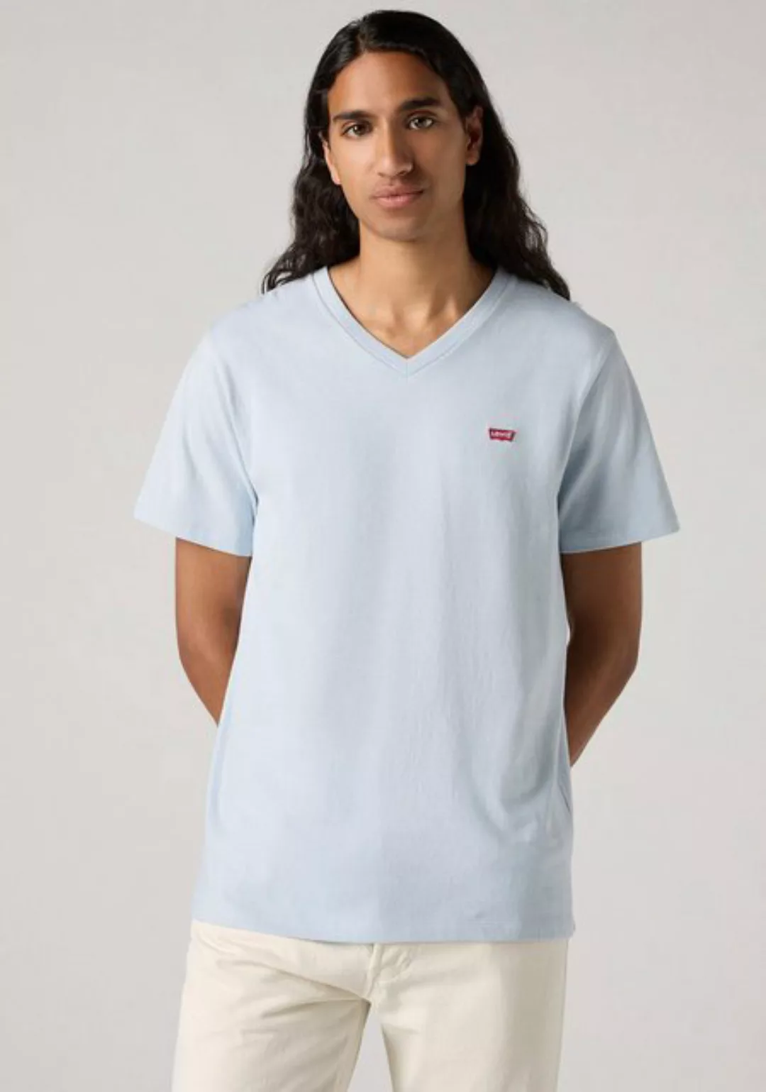 Levi's® V-Shirt LE ORIGINAL HM VNECK mit Logostickerei günstig online kaufen