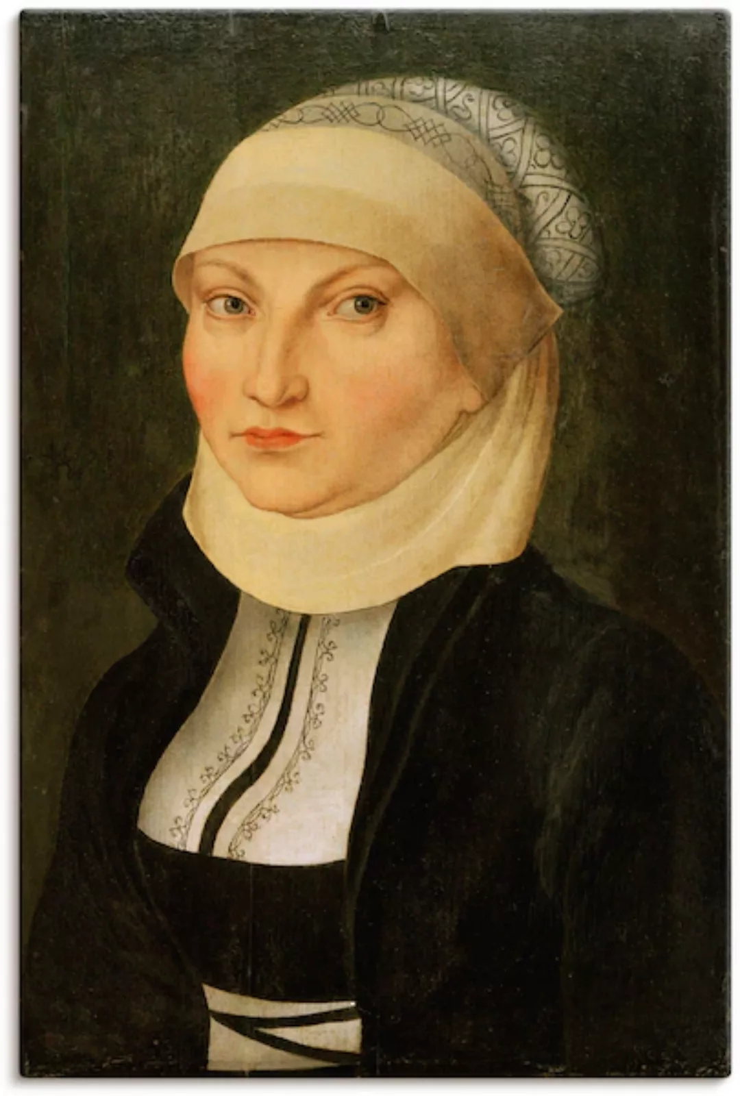 Artland Leinwandbild "Katharina von Bora", Portrait, (1 St.), auf Keilrahme günstig online kaufen
