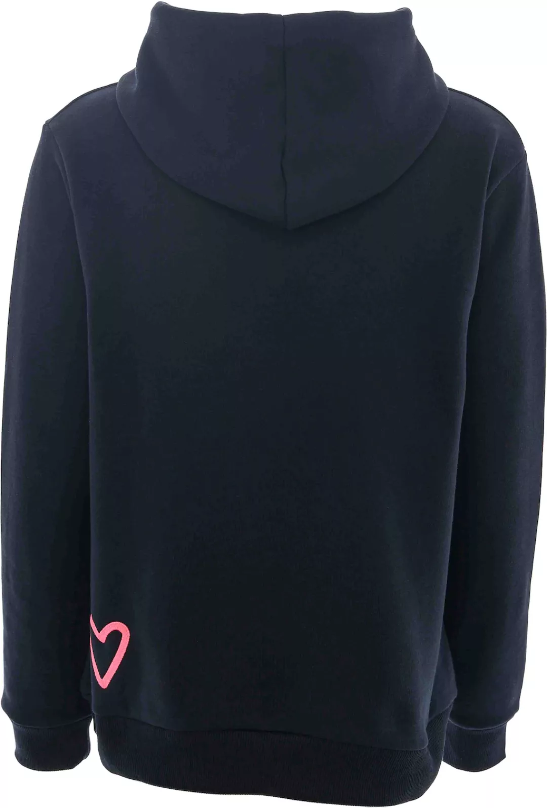Zwillingsherz Sweatshirt mit V-Ausschnitt, Frontprint, Vokuhila Schnitt günstig online kaufen
