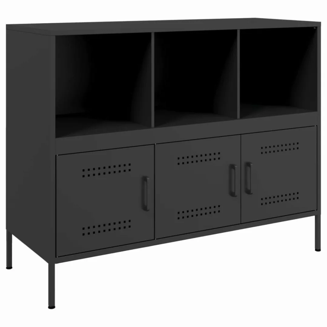 vidaXL Sideboard Sideboard Schwarz 100,5x39x79 cm günstig online kaufen