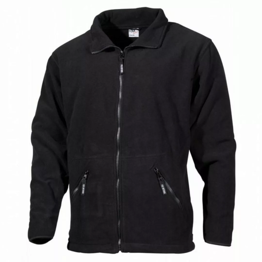 FoxOutdoor Fleecejacke Fleece-Jacke, "Arber", schwarz, Full Zip - L Gummizu günstig online kaufen