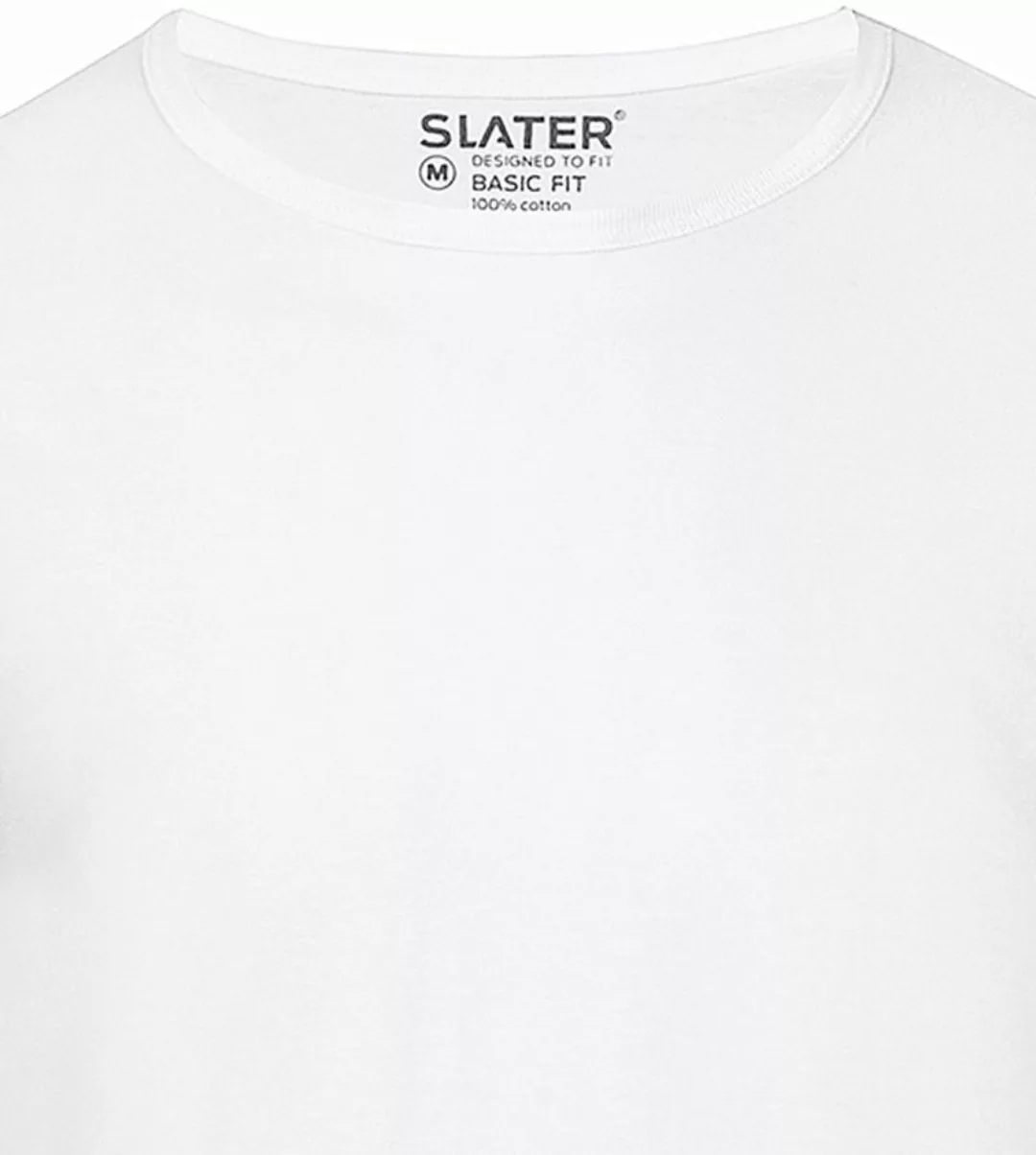 Slater 2er-Pack Basic Fit T-shirt Weiß - Größe M günstig online kaufen