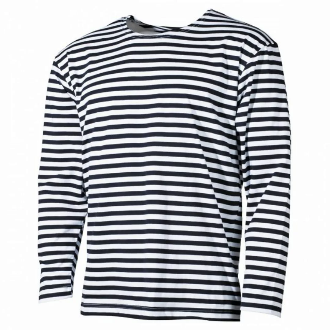 MFH Langarmshirt Marine Shirt, weiß-blau, langarm, Sommer (1-tlg) Shirt günstig online kaufen