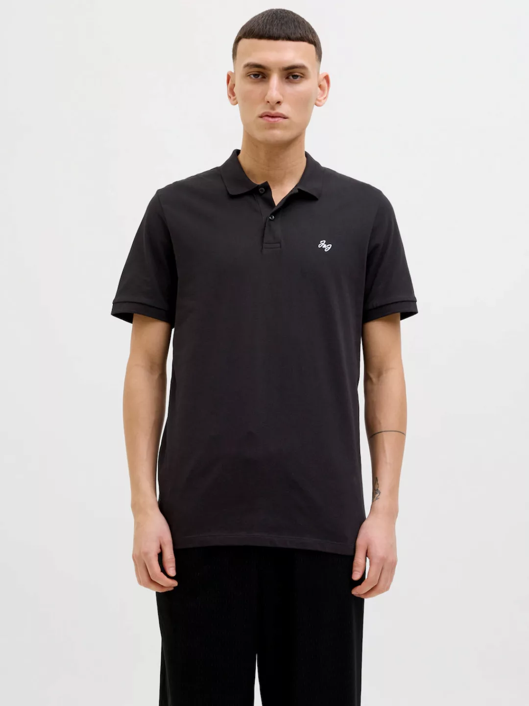 Jack & Jones Poloshirt "JJEJERSEY LOGO POLO SS SN", mit Logo Stickerei günstig online kaufen