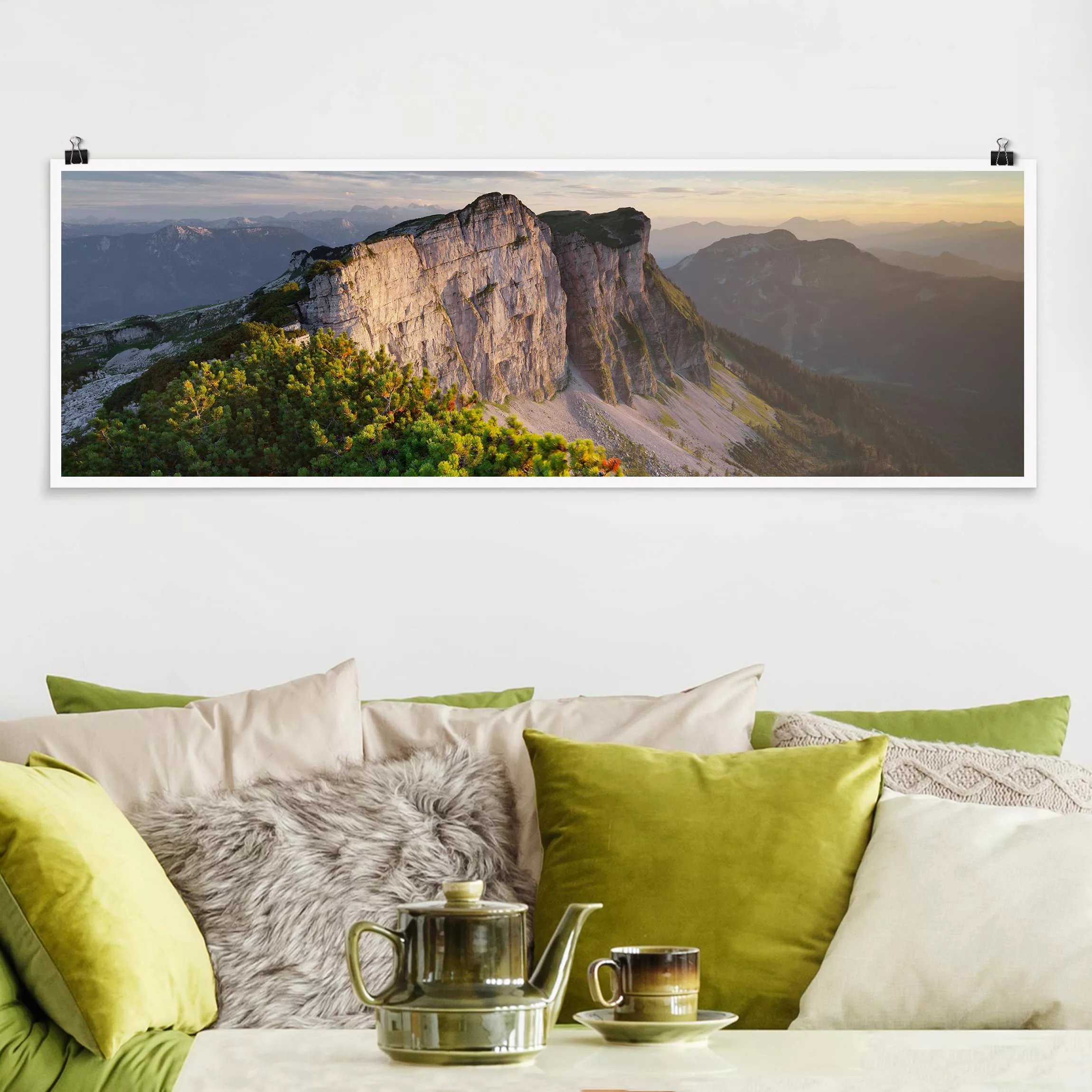 Panorama Poster Natur & Landschaft Loser Nordwand in Österreich günstig online kaufen
