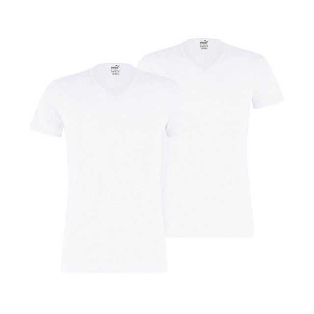 Puma 2-er Set V-Neck T-Shirts Weiß günstig online kaufen