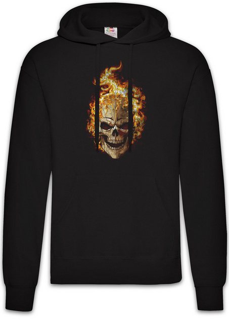 Urban Backwoods Hoodie Burning Skull II Herren Hoodie Brennender Schädel De günstig online kaufen