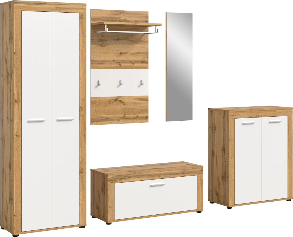 INOSIGN Garderoben-Set "Aosta", (Set, 5 St.), Aosta, Höhe 191 cm, 5-tlg. Ga günstig online kaufen