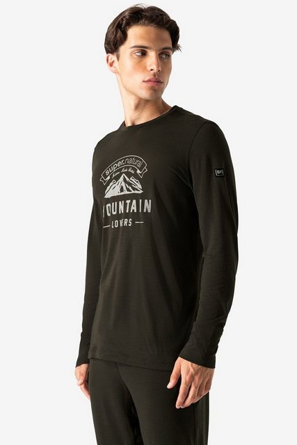 SUPER.NATURAL Langarmshirt Merino Longsleeve M MOUNTAIN LOVERS LS bequemer günstig online kaufen