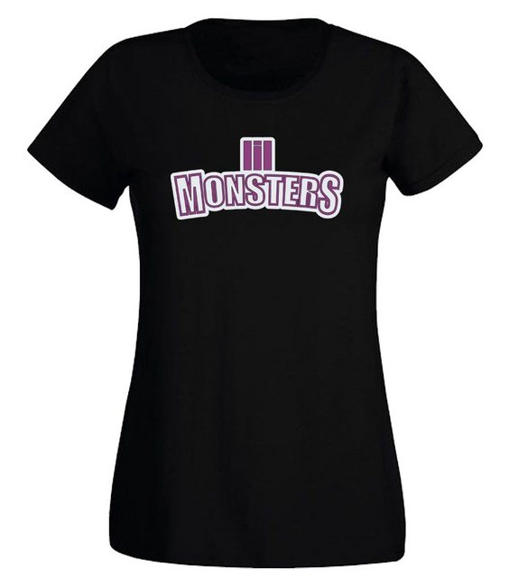 G-graphics T-Shirt Damen T-Shirt - lil Monsters Slim-fit, mit Frontprint, f günstig online kaufen