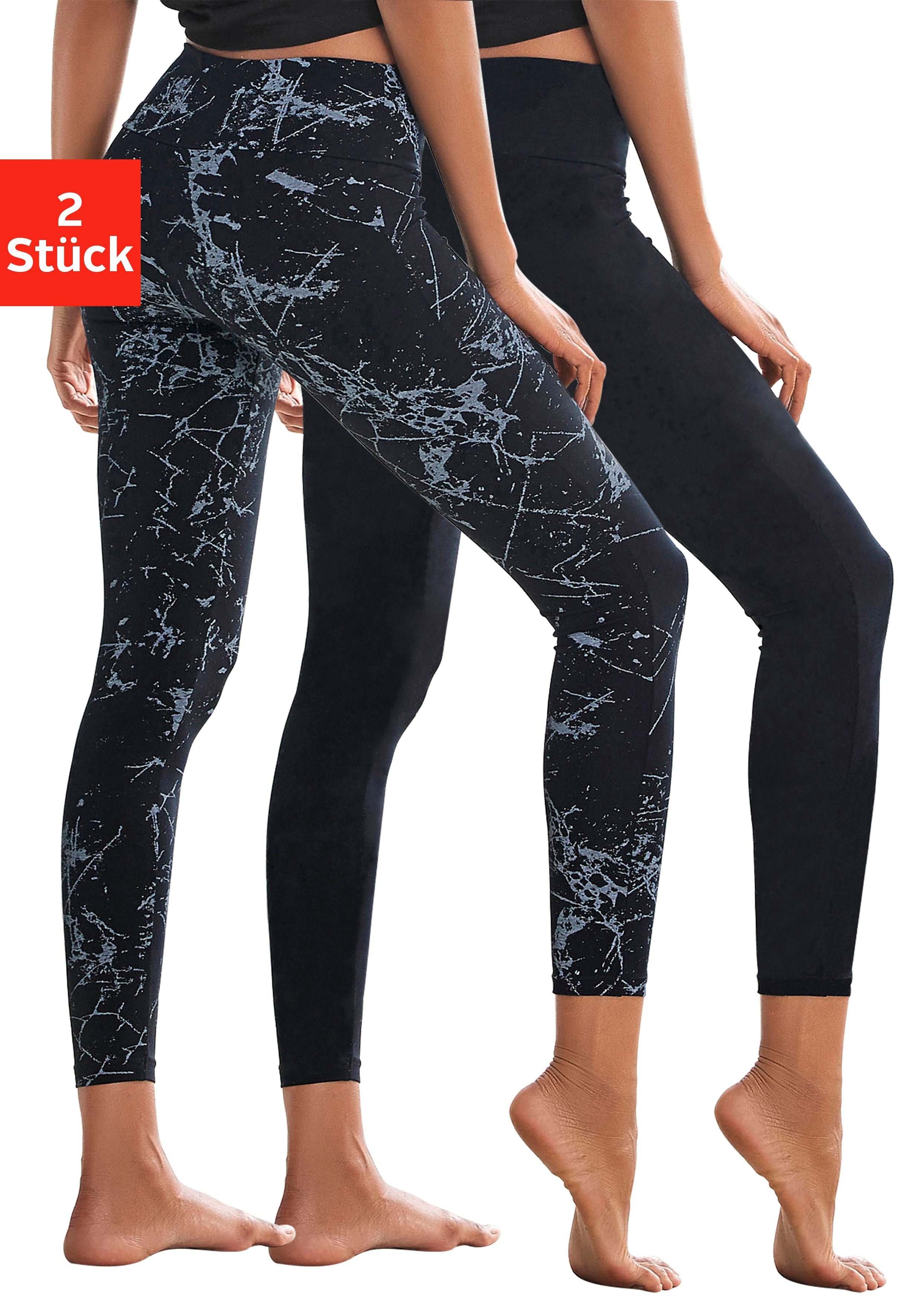 H.I.S Leggings, (2er-Pack), in bedruckt und uni, Loungewear günstig online kaufen