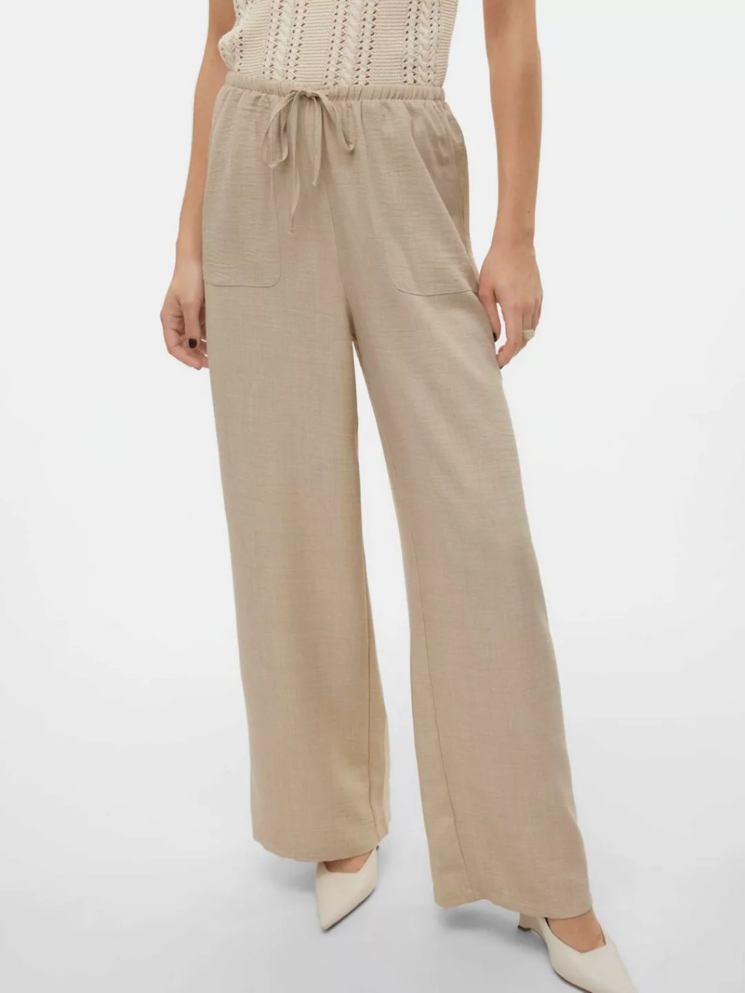 Vero Moda Stoffhose Melaney (1-tlg) Drapiert/gerafft günstig online kaufen