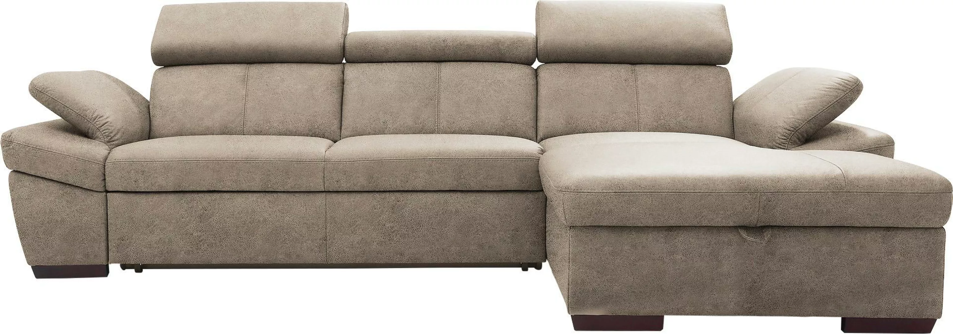 exxpo - sofa fashion Ecksofa "Salerno, L-Form", inkl. Kopf- und Armteilvers günstig online kaufen