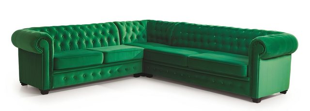 Xlmoebel Ecksofa Ecksofa in klassischem Textilbezug von Chesterfield Couch günstig online kaufen