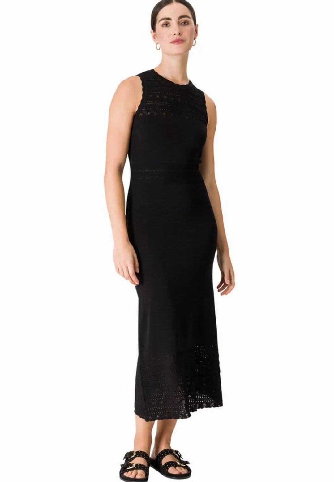 Zero Strickkleid "zero Strickkleid mit Lochmuster", Lochmuster günstig online kaufen