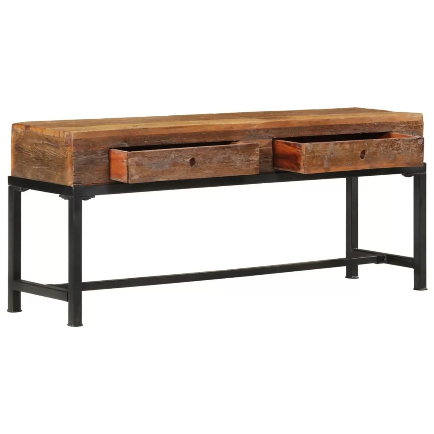 VidaXL TV-Schrank 110x30x46 cm Altholz Massiv günstig online kaufen