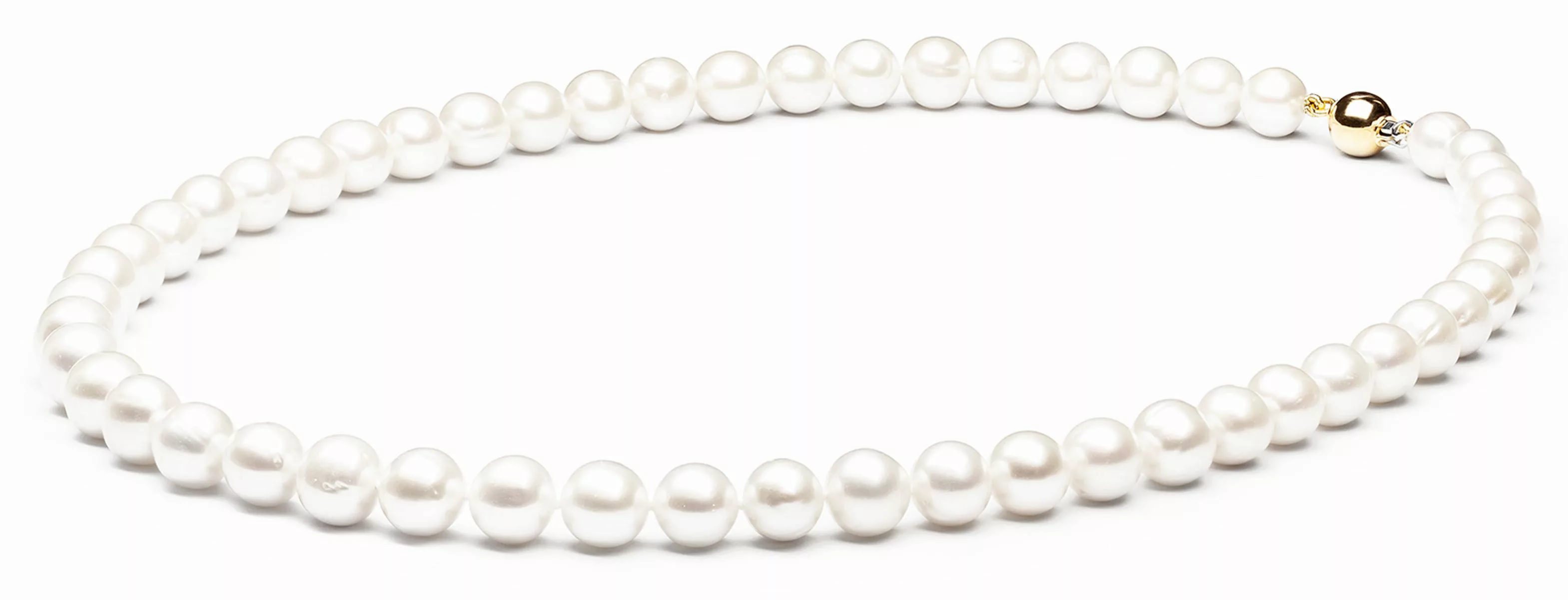 Gaura Pearls Perlenkette weiß, klassisch, 50 günstig online kaufen