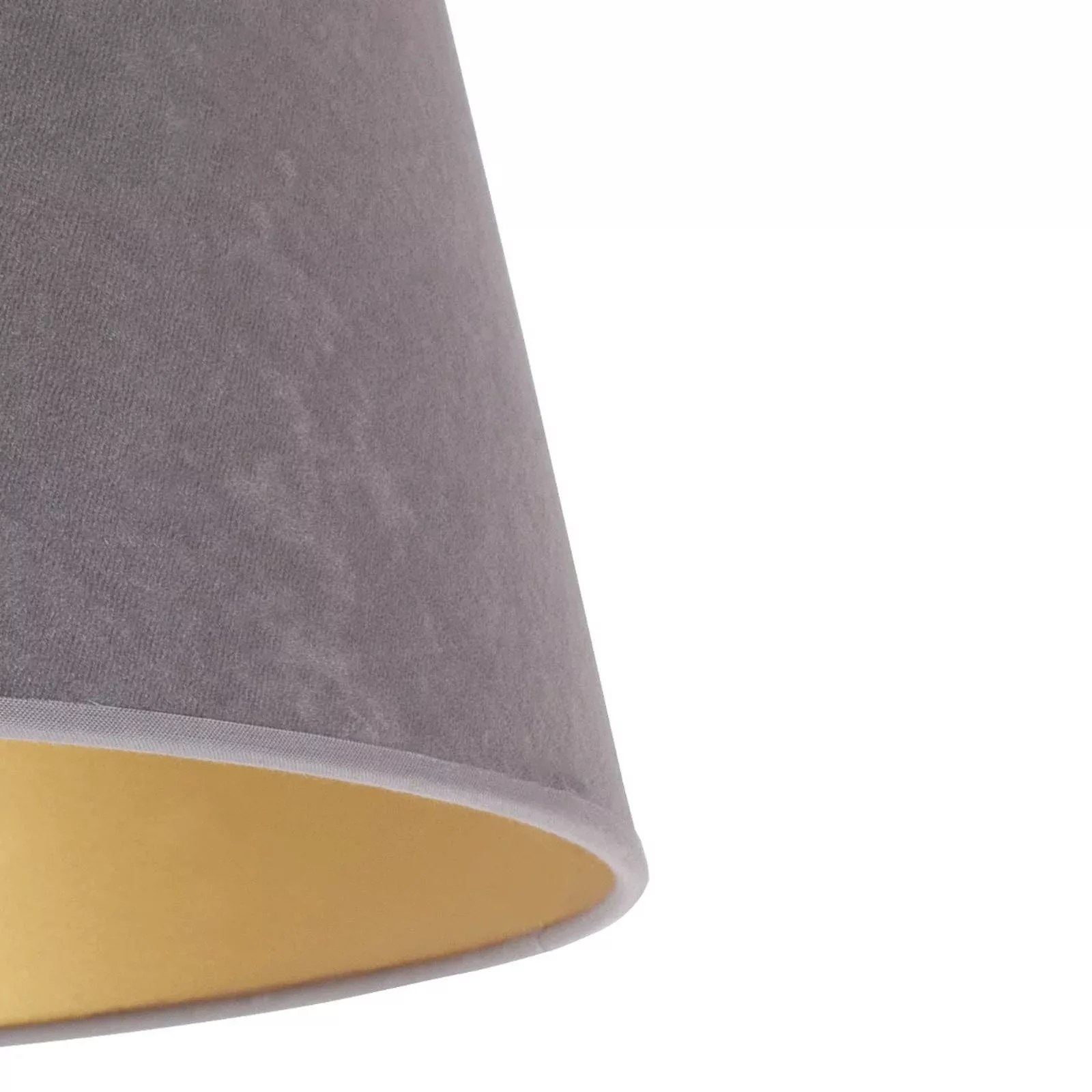 Lampenschirm Cone Höhe 18 cm, grau/gold günstig online kaufen