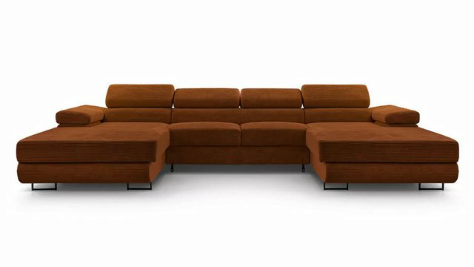 Furnix Wohnlandschaft NILLONA U Mini U-Sofa mit Schlaffunktion Bettkasten g günstig online kaufen