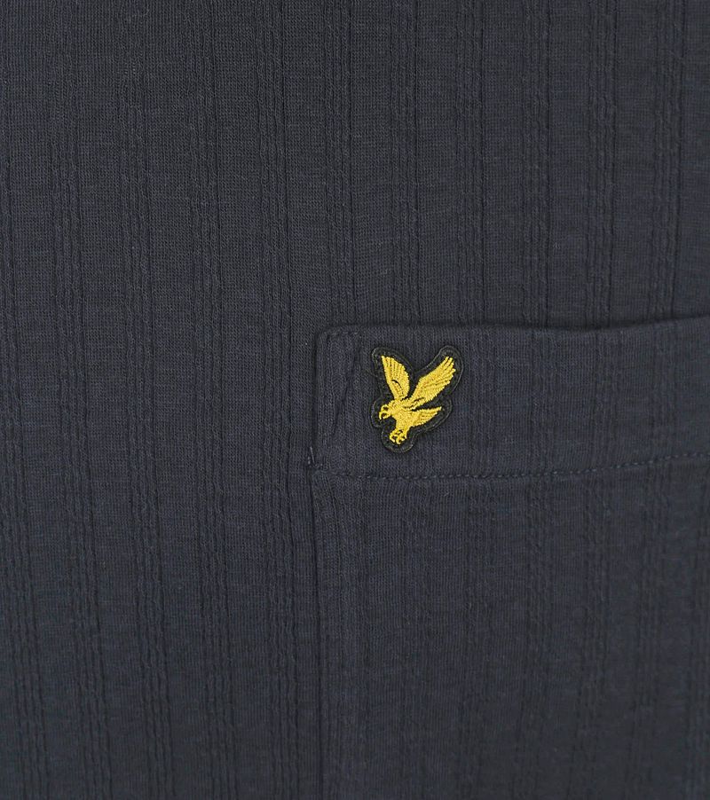 Lyle und Scott Knitted T-Shirt Navy - Größe M günstig online kaufen