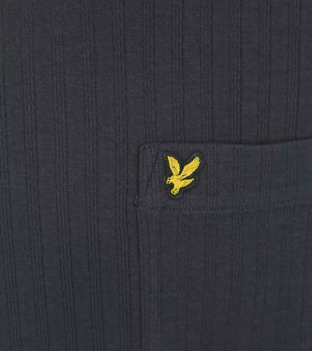 Lyle und Scott Knitted T-Shirt Navy - Größe M günstig online kaufen