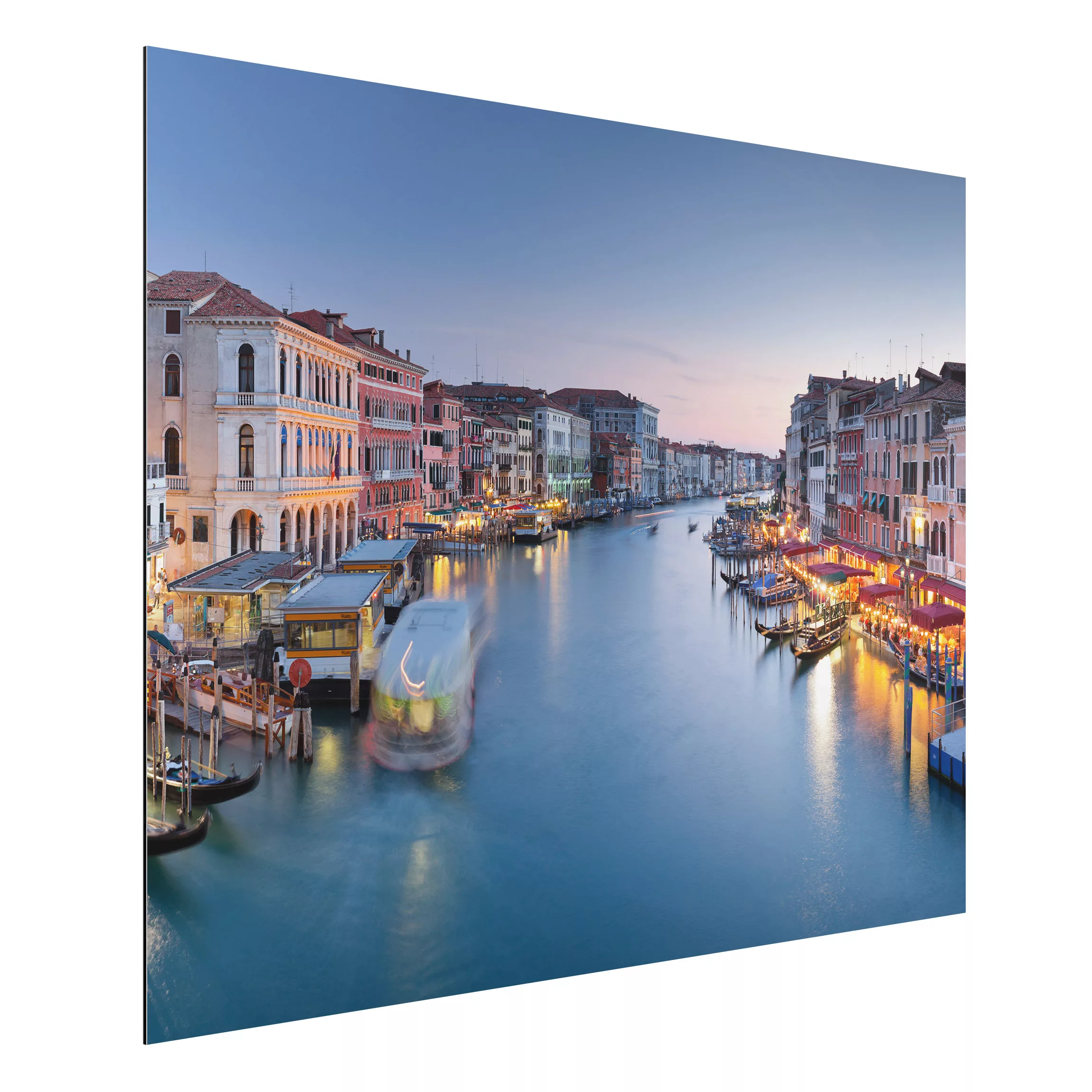 Alu-Dibond Bild Abendstimmung auf Canal Grande in Venedig günstig online kaufen