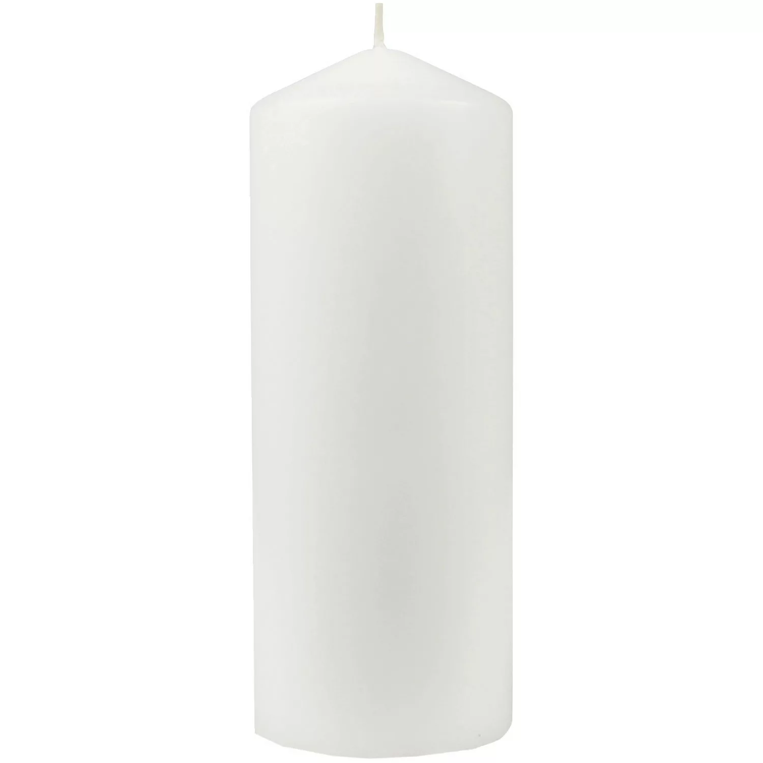 HS Candle Stumpenkerzen Ø6cm Weiß Grau günstig online kaufen