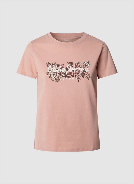 Pepe Jeans T-Shirt "ROSALIND", mit floralem Print vorn günstig online kaufen