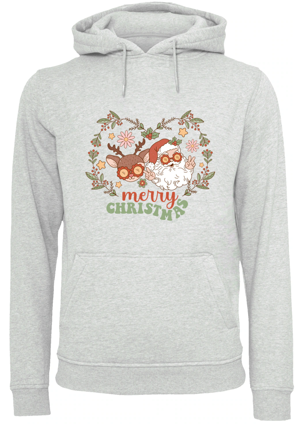 F4NT4STIC Kapuzenpullover "Christmas Hippie Santa And Reindeer", Premium Qu günstig online kaufen